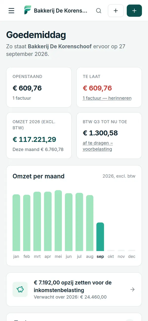 Finry op een telefoon